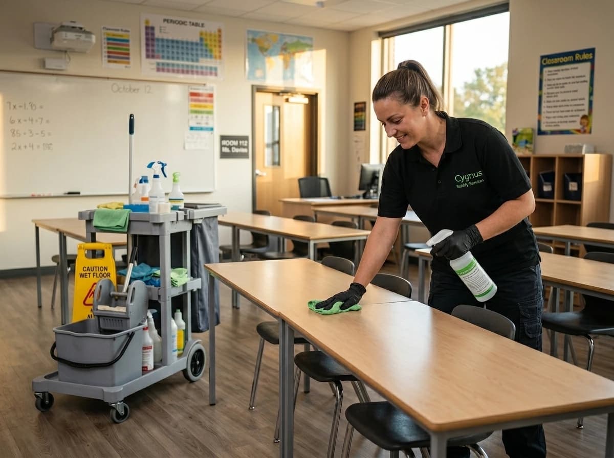 Education facility cleaning service